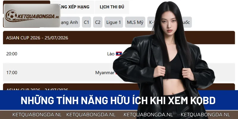 Những tính năng hỗ trợ xem kết quả bóng đá tiện lợi
